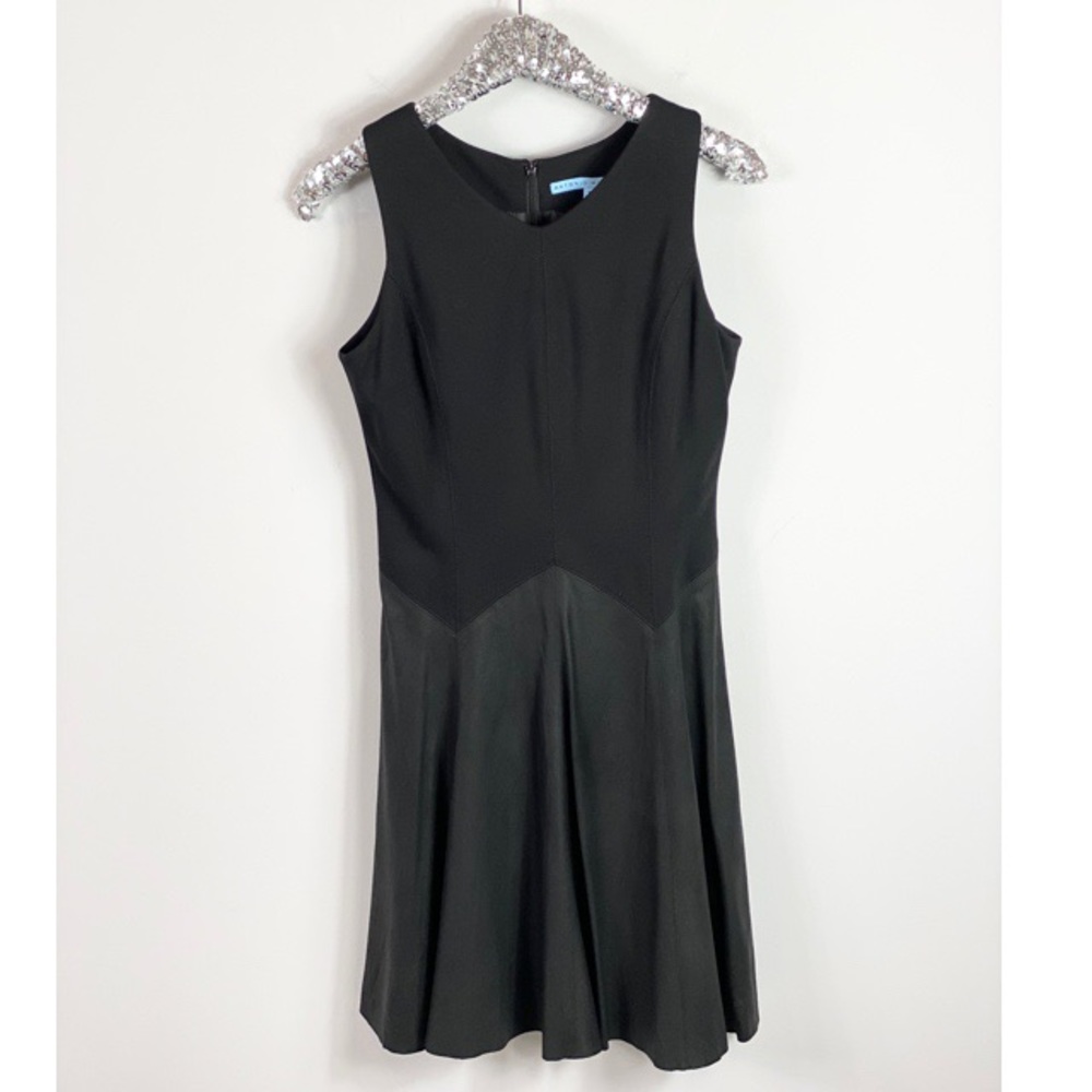 Antonio Melani Black Faux Leather Dress Medium